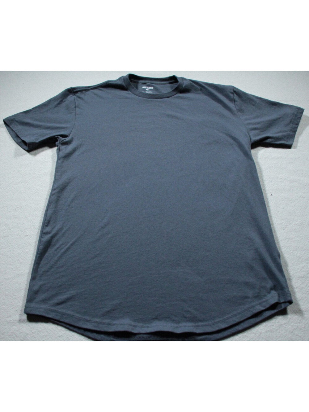 True Classic Curved Hem Crew T-Shirt M Men's Shirt Neptune Blue